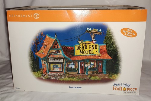 Dept 56 Snow Village Halloween 'Dead End Motel' 2004-2007 55377 - Picture 7 of 13
