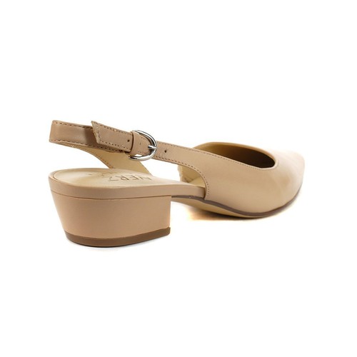 Naturalizer Banks Creme Brulee Leather slingback strap Flats - Picture 3 of 4