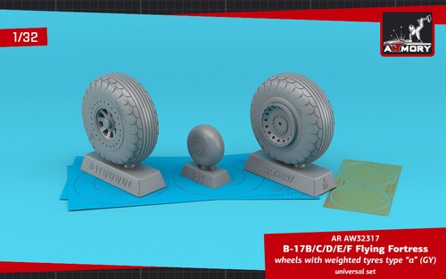 B-17B/C/D/E/F Flying Fortress Wheels for Aircraft 1/32 Scale Model AR AW32317 - Bild 11 von 12