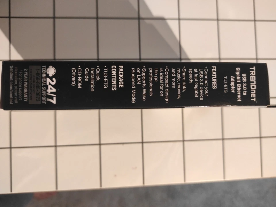 TRENDnet TU3-ETG USB 3.0 to Gigabit Ethernet Adapter - TU3-ETG - Image 4 of 4