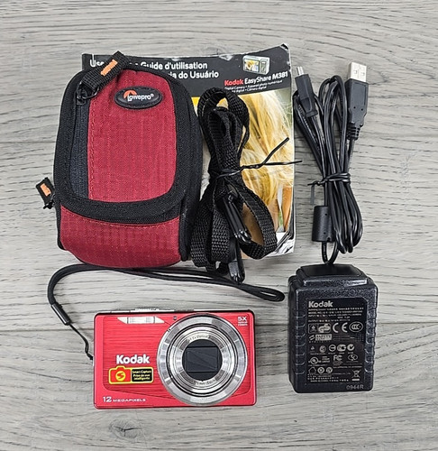 Kodak EasyShare M381 12Mp Digital Point & Shoot Camera w/ Battery & Charger