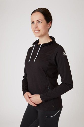 Horze Lou Women's Training Sweatshirt - Black - Picture 4 of 7