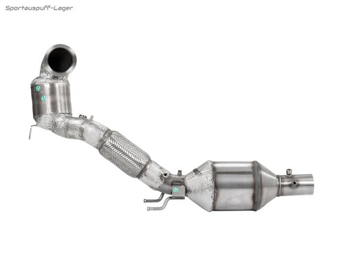 HJS Edelstahl Ø76mm Frontpipe + Kat u. OPF Skoda Octavia RS 2.0l TSI Typ NX - Bild 7 von 7