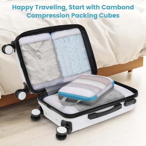 Mesh Compression Packing Cubes - Space Saving Packing Cubes for Travel - Picture 2 of 9