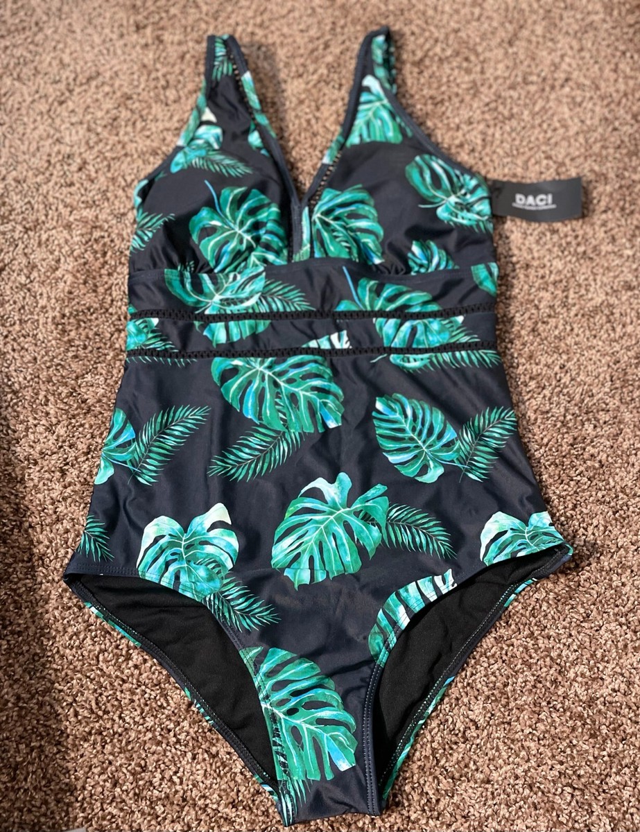 Daci Plus Size (L/12W) One Piece Sexy V Neck Tummy Control Bathing Swimsuit  | eBay