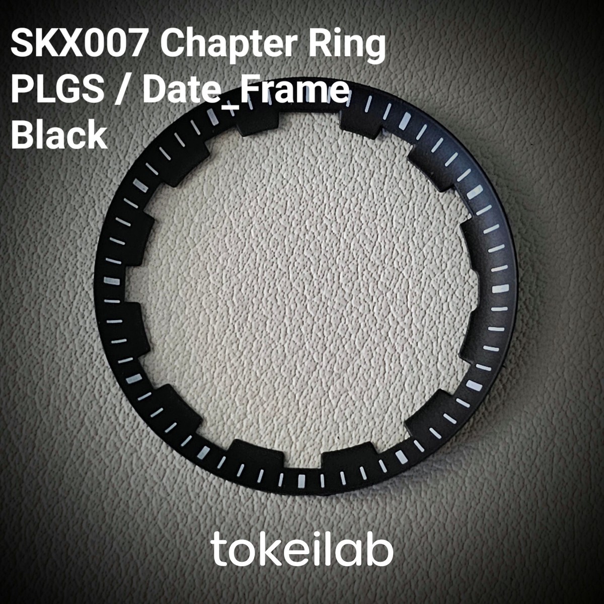 奈久留　 Chapter Ring SKX007 PLGS Style / No Date Frame / Black