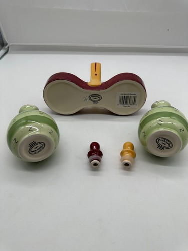 Jarra de jarra de aceite y vinagre Pfaltzgraff Secrets of Pistoulet con tapones NUEVO - Imagen 6 de 6