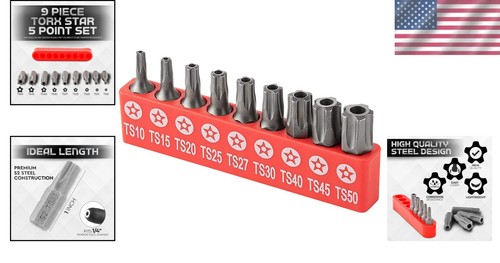 Professional-Grade Tamper-Proof Torx Star Bit Set - Essential Repair Tool - Picture 2 of 9