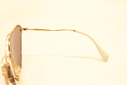 Miu Miu SMU 55R 7OE-6X1 Sonnenbrille Antik Gold/Lila (#1379) - Bild 5 von 7