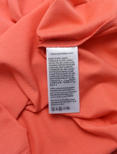Calvin Klein Jeans Island Ponche Camiseta Mujeres Pequeño Extensible Jersey - Picture 6 of 8