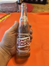 Vintage Pepsi Cola double dot 8 ounce soda bottle Sedalia, Missouri