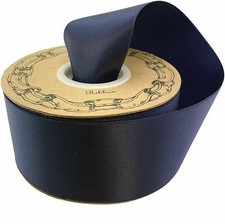 Navy Blue Satin Fabric Ribbon - 2" x 50 Yards, Labor Day