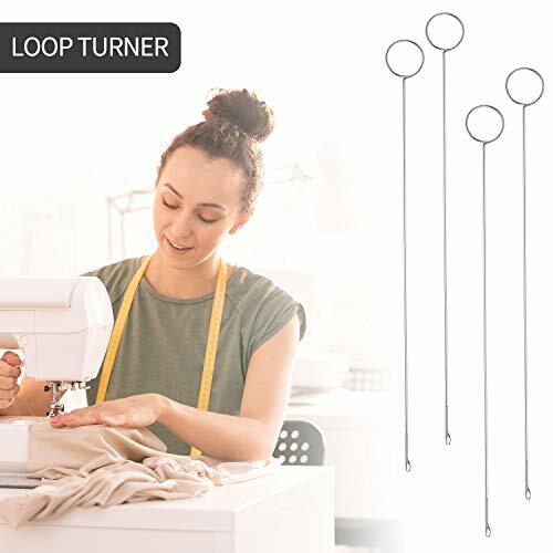 4 Pieces Sewing Loop Turner Hook Stainless Steel Long Loop Turner with Latch for - Picture 2 of 7