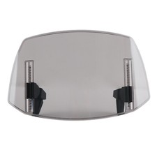 Smoked Motorcycle Windshield Clip On Wind Screen Deflector Extension Spoiler