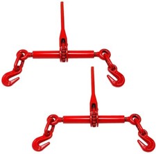 2pc 1/4 In-5/16 in Ratchet Type Load Binder Flatbed Truck Trailer Tie Chain Down