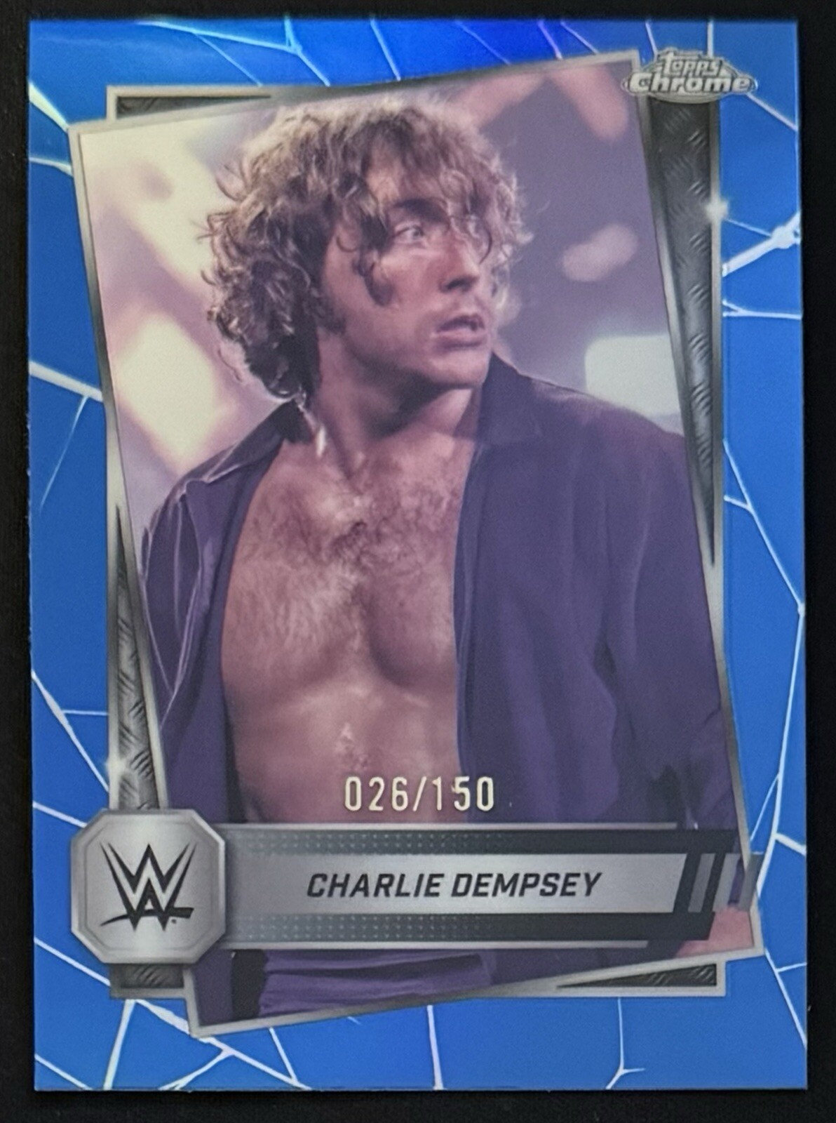 2025 Topps Chrome WWE Charlie Dempsey #200 Blue Refractor /150