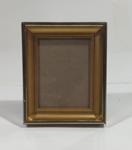 Vintage Picture Frame 2.5x3.5 Gold Metal Deep Inset Ornate Mid Century - Picture 1 of 9