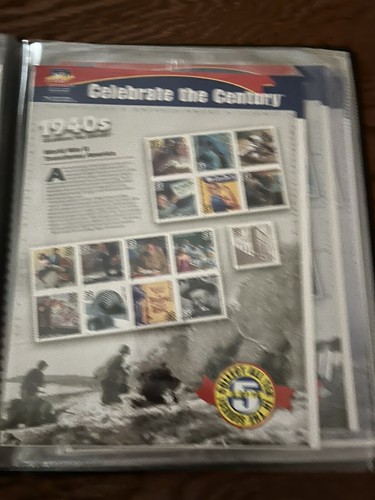 USPS Postal Stamps, Celebrate the Century Decades Book, 150 Stamps Nearly $50 LN - Picture 6 of 12