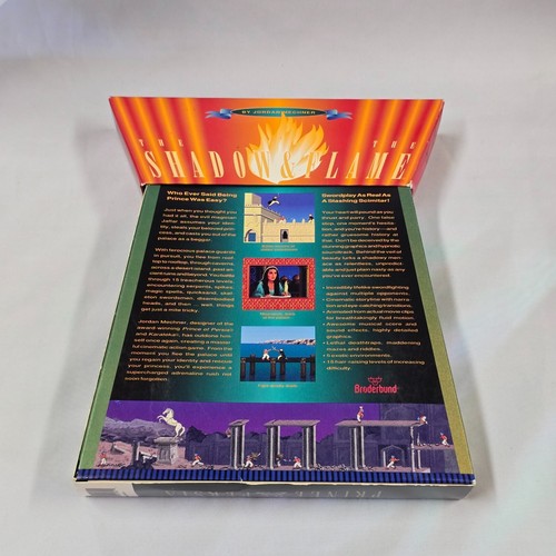 Prince of Persia 2 Shadow Flame Broderbund Trapazoid Caja Macintosh Mac PC - Imagen 5 de 8