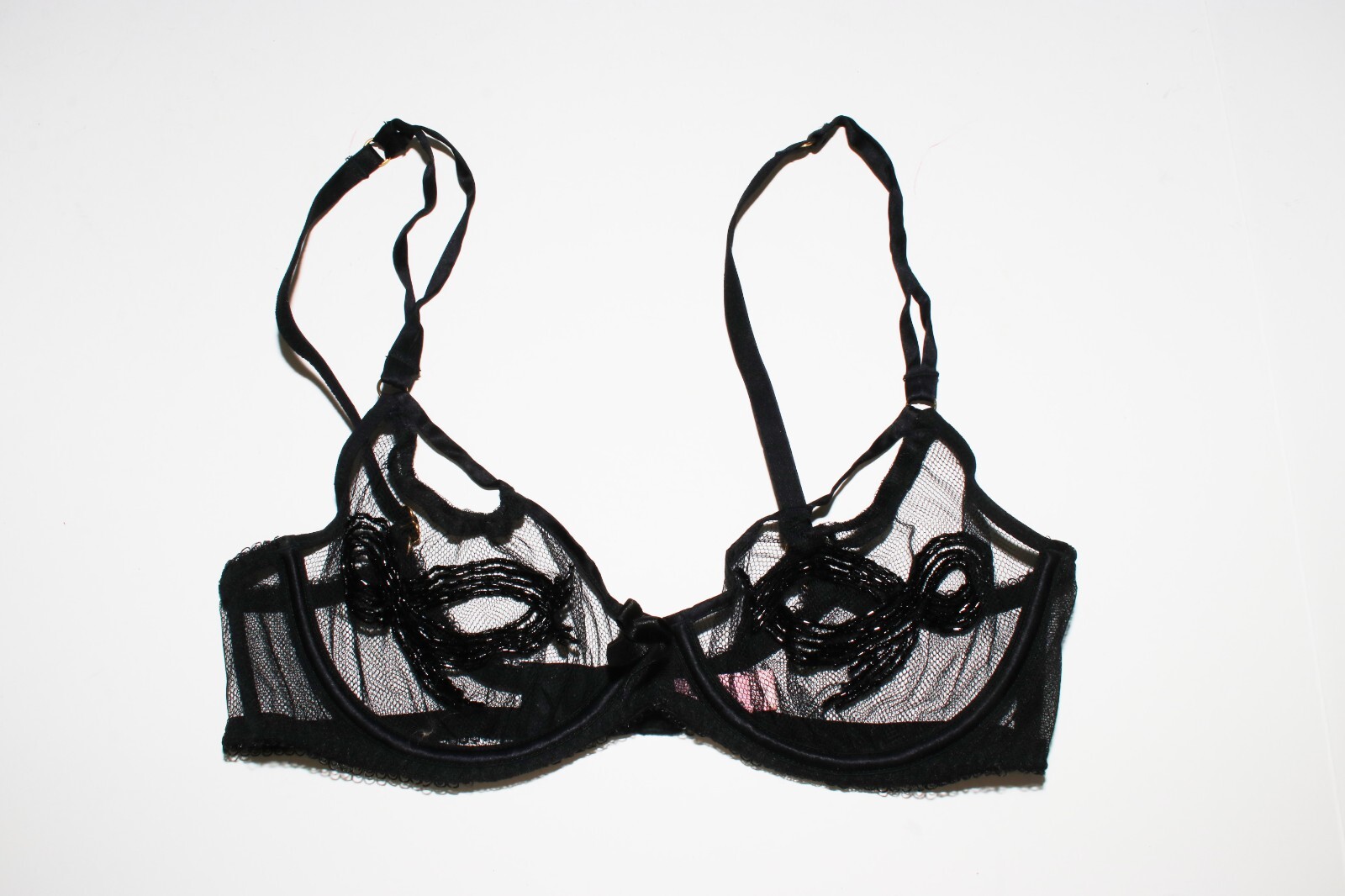 Agent Provocateur DiDi Bra Black Tulle Mesh Sexy … - image 2