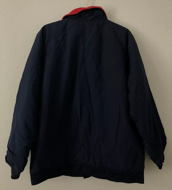 Lands End Men’s Squall Bomber Jacket Large Tall 4244 Chevron Employee