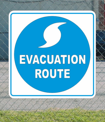 HURRICANE EVACUATION ROUTE Metal Sign Highway Street Road FREE SHIPPING