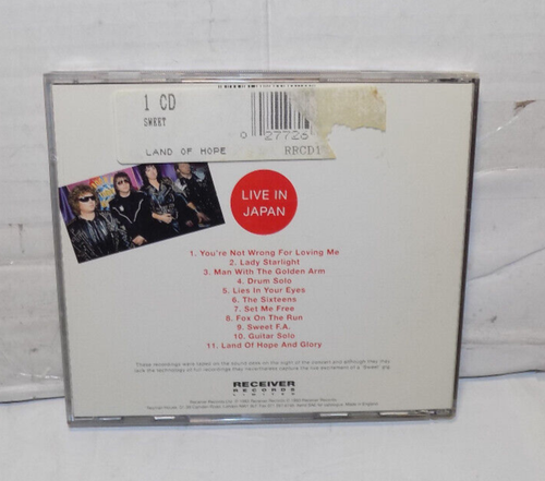 The Sweet Land Of Hope And Glory CD Live In Japan Sweet LIVE 1993 - Picture 3 of 3