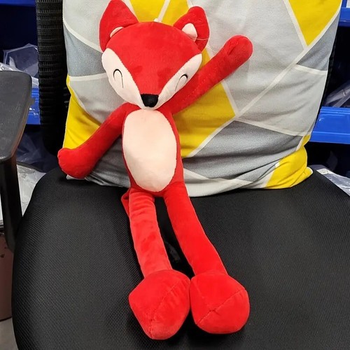 1pc Cute Red Fox Plush Toy - Long Legged Soft Stuffed Animal Pillow, Perfect... - Picture 2 of 3