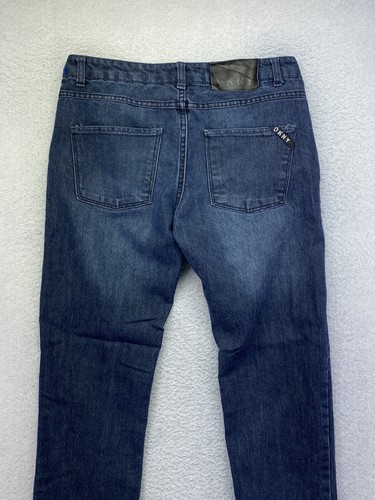 DKNY Youth Girls Size 14 Dark Wash Mid Rise Greenwich Slim Jeans - Picture 4 of 9