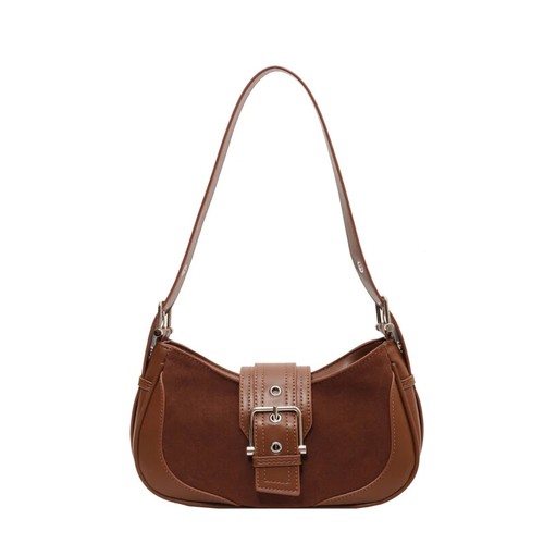 Retro Women Handbag Half-Moon Faux Leather Shoulder Crossbody Bag Ladies Bags - Picture 9 of 25