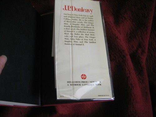 THE ONION EATERS JP DONLEAVY HARDCOVER 1ST PRINTING - Picture 8 of 8