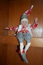 Cozy Elf Christmas Decorations Posable 20" RAZ Imports FIGURE / DAMAGED FINGER