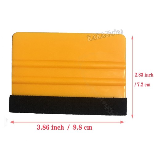 1PC Gold Felt Edge Car Vinyl Wrap Window Install Tool Scraper Decal Squeegee AB - Picture 1 of 4