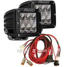 Rigid Industries D-series Pro 3-inch Led Driving Light Pods Pair Wire Harness