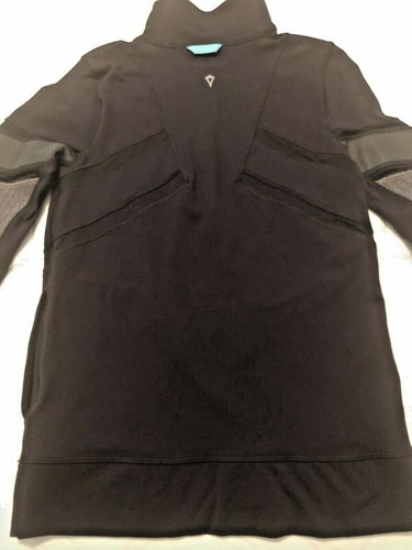 IVIVVA By Lululemon Girls Glow and Go 1/2 Zip Pullover. Black. Size:12 - Picture 7 of 12