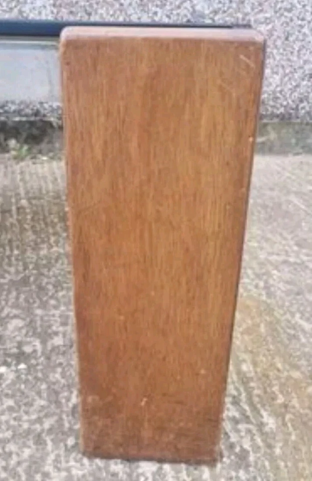 Vintage Brutalist Coffee Table Heavy Glass Top On Metal Frame - Image 3 of 4