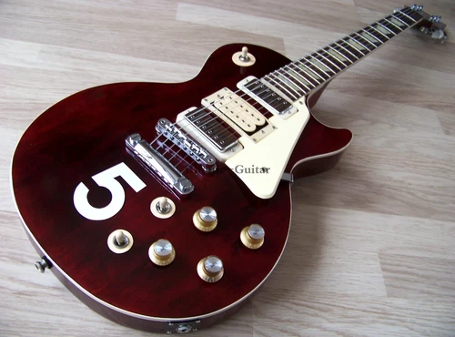 Custom Trans Wine Red LP Electric Guitar Pete Townshend "NO. 5" Tribute