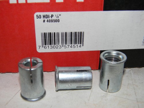 HIlti 409500 Drop-in anchor HDI-P  1/2"  Full Box Of 50 - Picture 2 of 2
