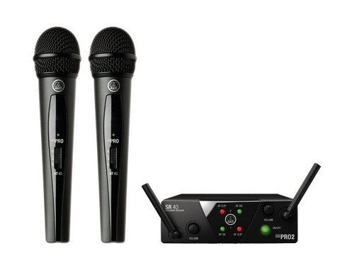 AKG WMS40 Mini Dual Vocal Set Wireless Handheld Mic System MINI2VOC-US25A/C - Picture 1 of 3