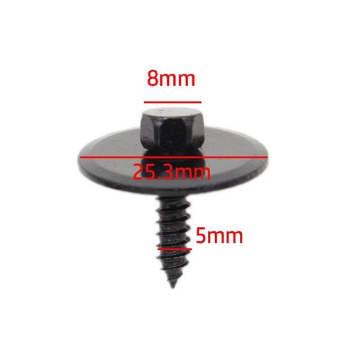 10x 8mm Hex Bolt for Mercedes Undercar Shield Sheet Metal Assembly Kit - Picture 14 of 14