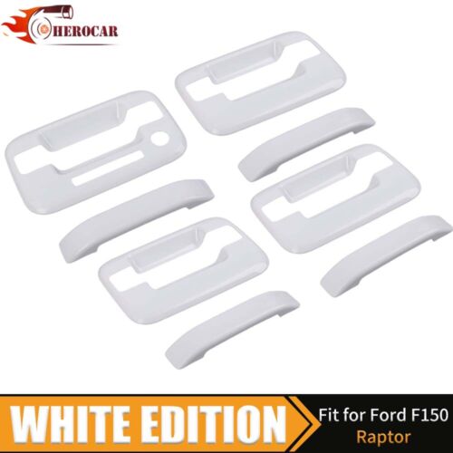 🌟 Cubiertas de manija de puerta para Ford F150 2004-14 doble cabina con KP SIN PSKH OXFORD BLANCO - Imagen 3 de 8