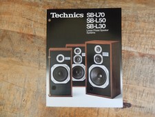 Original Technics SB-L70/L50/L30 Speakers Dealer Brochure / Dealer Handout  			