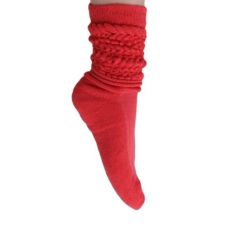 Calcetines Slouch algodón arrugado hasta la rodilla calcetines altos extra largos y pesados - Imagen 100 de 180