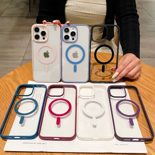 Für iPhone 16 15 Pro Max 14 13 12 Stoßfest Magnet Magsafe Klar Case Hülle - Bild 5 von 15