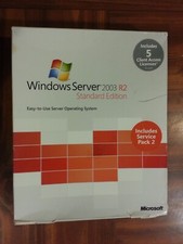 Microsoft Windows Server 2003 R2 Standard Edition with 5 CAL RETAIL Box