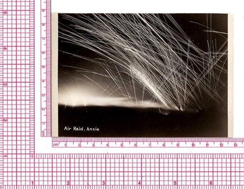 WWII WW2 Original Photo Anzio Air Raid Showing Munition Paths 1940s (READ) (#3) - Picture 3 of 4