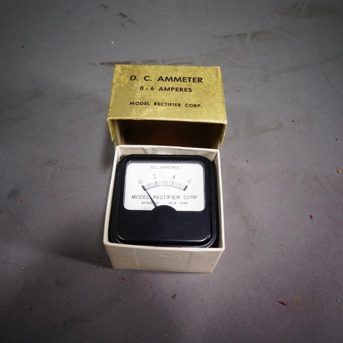 Vintage NOS in BOX Model Rectifier Type D.C. Ammeter 0-6 Amperes for Lionel - Picture 8 of 8
