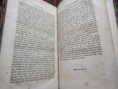 1829 James Fenimore Cooper THE WEPT OF WISH TON-WISH Rare 1st Ed. 2 Vols Leather - Picture 11 of 24