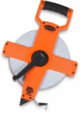 Keson OTR1810100 Open Reel Fiberglass Tape Measure Reel with Double Hook