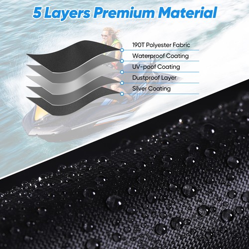 Jet Ski Cover Waterproof Storage For Sea-doo GTX 170/GTX 230/GTX 300/RXT-X 300 - Picture 5 of 12